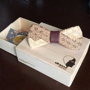 Wooden bow tie. Accessories